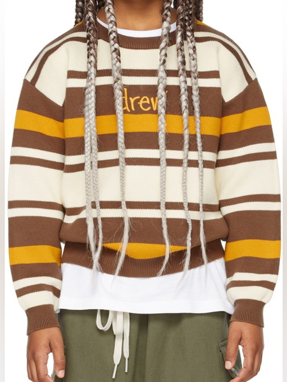 Drew House SSENSE Exclusive Brown Scribble Sweater